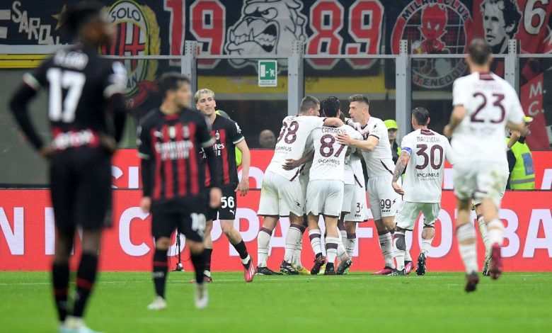 ميلان يواصل نزيف النقاط ويتعادل إيجابيًا أمام ساليرنيتانا 1-1 بالدوري الإيطالي