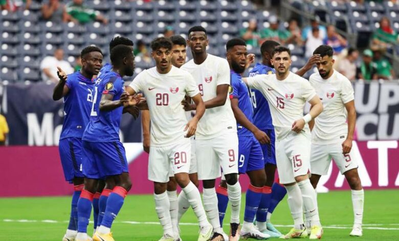 قطر تسقط أمام هايتي 2-1 في بداية مشوارها بالكأس الذهبية