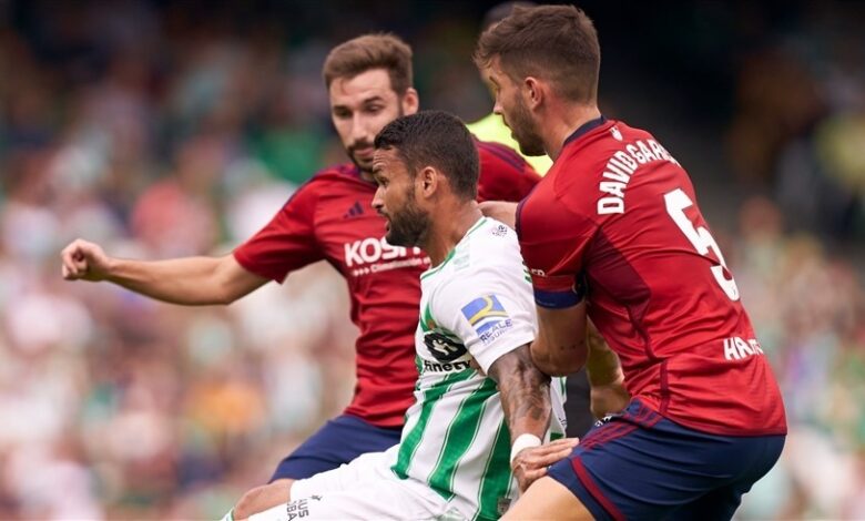 ريال بيتيس ينتزع فوزا صعبا متن أوساسونا 1-0 في الدوري الإسباني