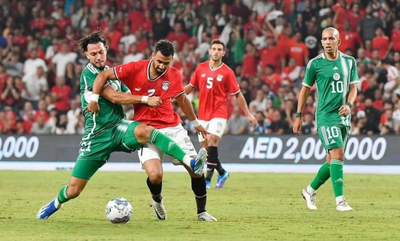 الجزائر تخطف تعادلا مثيرا 1-1 أمام المنتخب المصري المنقوص