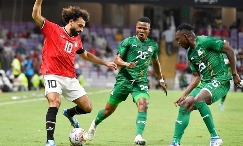 منتخب مصر يتغلب على زامبيا وديا برأسية حمدي فتحي