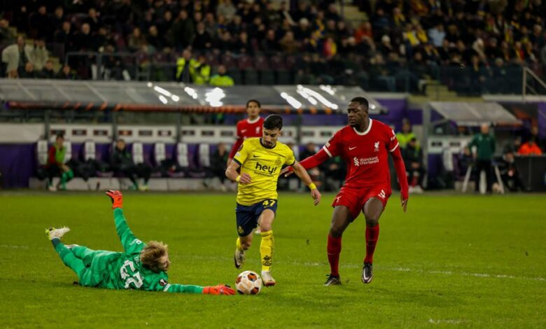 ليفربول يسقط أمام سانت جيلواز 2-1 في الدوري الأوروبي