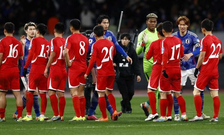 فيفا يعلن فوز اليابان على كوريا الشمالية 3-0