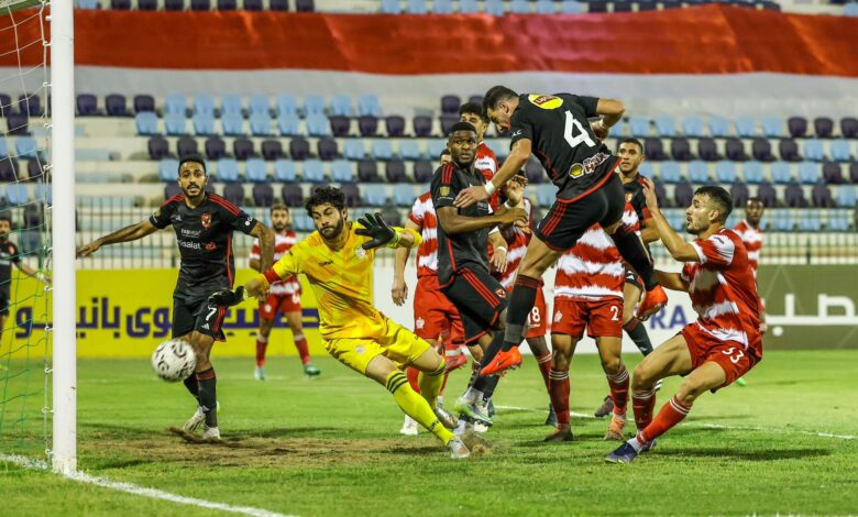 الأهلي يحقق فوزا بشق الأنفس 2-1 على بلدية المحلة في الوقت القاتل