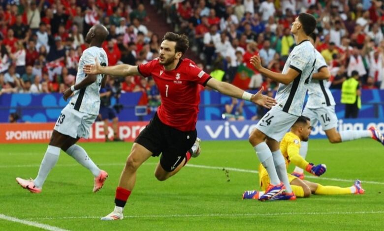 جورجيا تحقق مفاجأة مدوية وتفوز على البرتغال 2-0 وتتأهل لدور الـ 16